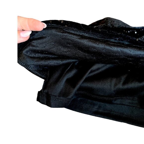 NWT Nanette Nanette Lepore Embroidered Black Velvet Silk Top Back Bow Sz Medium - Picture 6 of 14